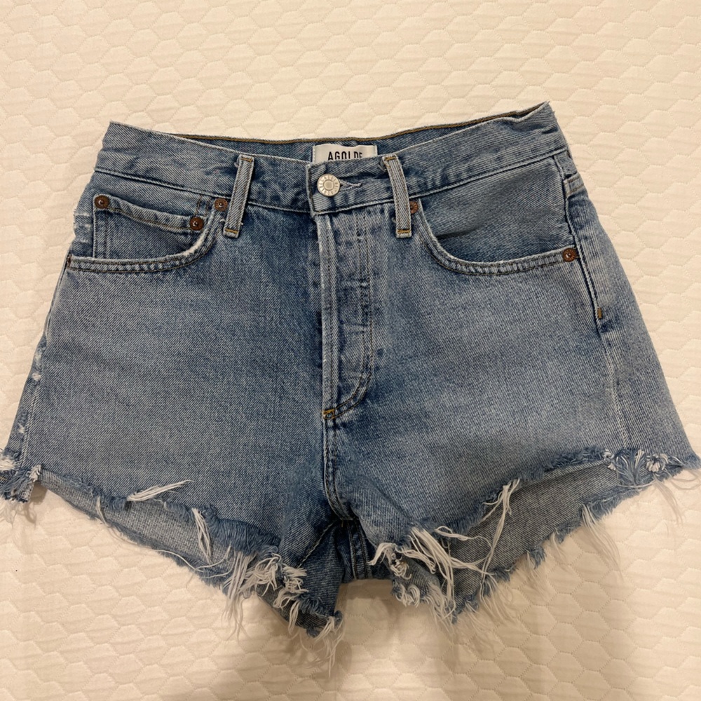 AGOLDE Parker Vintage Cut Off Shorts (24)